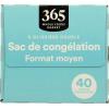 image365 by Whole Foods Market Quart Size Freezer Bags Double Zipper 40 Count40 Count Pack of 1