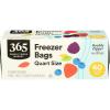 image365 by Whole Foods Market Quart Size Freezer Bags Double Zipper 40 Count40 Count Pack of 1