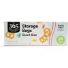 image365 by Whole Foods Market Quart Size Storage Bags Double Zipper 25 Count25 Count Pack of 1