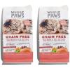 imageWhole Paws GrainFree Dry Cat Food Salmon ampamp Pea Recipe Enhanced with Fiber ampamp Prebiotics Indoor Formula 35 lb35 Pound Pack of 2
