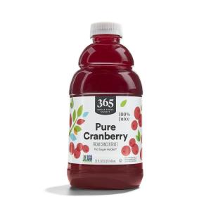 image365 by Whole Foods Market 100 Cranberry Juice 32 Fl Oz32 Fl Oz Pack of 1