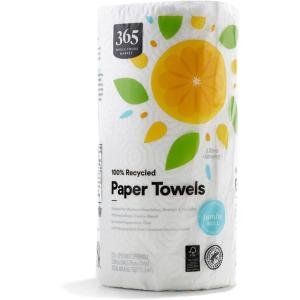 image365 by Whole Foods Market 100 Recycled Jumbo Paper Towels UltraStrong 135 Sheets per Roll 1 Count1 Count Pack of 1