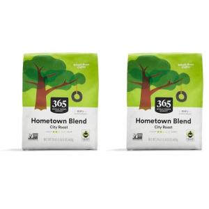 image365 by Whole Foods Market Hometown Blend Whole Bean Coffee MediumLight Roast 24 Ounce15 Pound Pack of 2