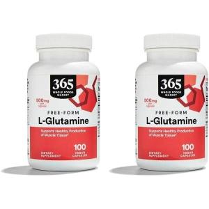 image365 by Whole Foods Market LGlutamine 500mg 100 ct100 Count Pack of 2