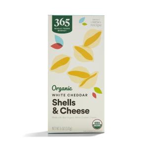 image365 by Whole Foods Market Macaroni And Cheese White Cheddar Shells Organic 6 Ounce6 Ounce Pack of 1