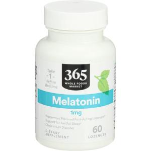 image365 by Whole Foods Market Melatonin Lozenges 1mg Peppermint Flavor 60 Count