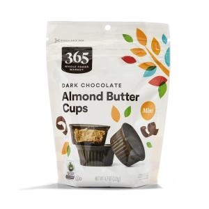 image365 by Whole Foods Market Mini Dark Chocolate Almond Butter Cups 47 Ounce47 Ounce Pack of 1
