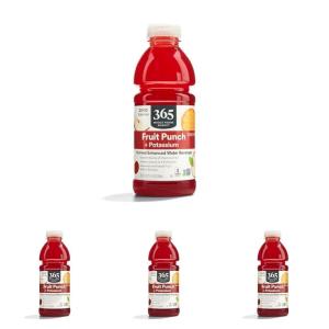 image365 by Whole Foods Market Nutrient Enhanced Water Fruit Punch with Potassium 20 Fl Oz20 Fl Oz Pack of 4