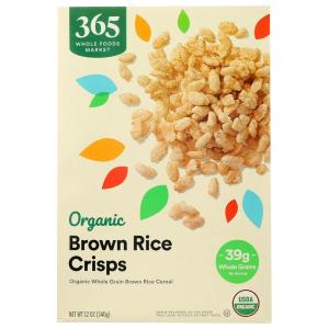 image365 by Whole Foods Market Organic Brown Rice Crisps Cereal 12 Ounce12 Ounce Pack of 1