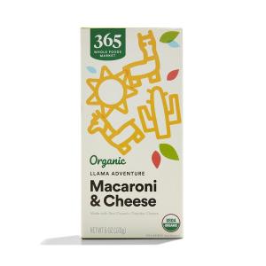 image365 by Whole Foods Market Organic Cheddar Macaroni ampamp Cheese Shapes Llama Adventure 6 Ounce6 Ounce Pack of 1
