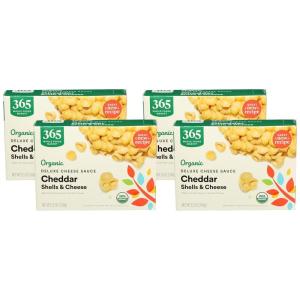 image365 by Whole Foods Market Organic Deluxe Cheddar Shells and Cheese 12 Ounce12 Ounce Pack of 4