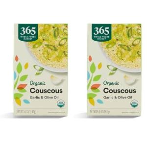 image365 by Whole Foods Market Organic Garlic And Olive Oil Couscous 58 Ounce58 OZ Pack of 2