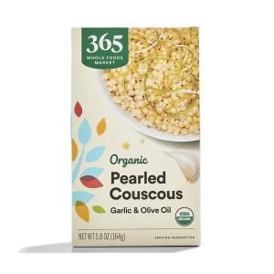 image365 by Whole Foods Market Organic Garlic ampamp Olive Oil Pearled Couscous 58 Ounce Packaging may vary