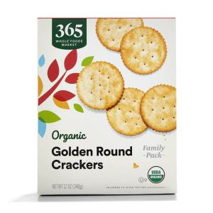 image365 by Whole Foods Market Organic Golden Round Crackers 12 Ounce12 Ounce Pack of 1
