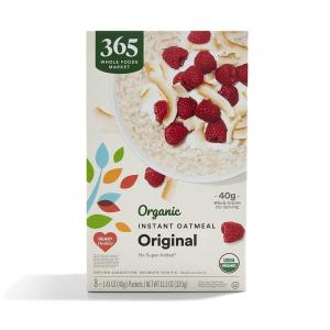 image365 by Whole Foods Market Organic Instant Oatmeal Apple Cinnamon 141 Ounce Packets Pack of 8Original