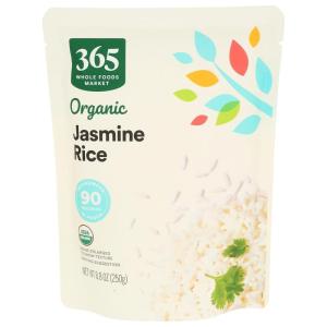 image365 by Whole Foods Market Organic Jasmine Rice 90Second Microwave in Pouch 9 Ounce88 Ounce Pack of 1