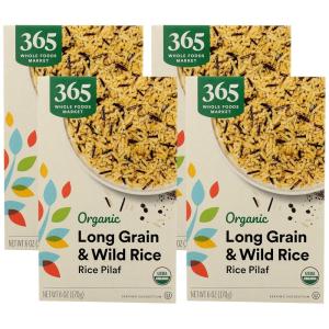 image365 by Whole Foods Market Organic Long Grain ampamp Wild Rice Pilaf 6 Ounce6 Ounce Pack of 4