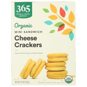 image365 by Whole Foods Market Organic Mini Cheese Sandwich Crackers 75 OunceCheese