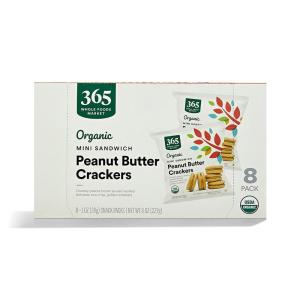 image365 by Whole Foods Market Organic Mini Cheese Sandwich Crackers 75 OuncePeanut Butter