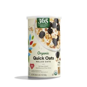 image365 by Whole Foods Market Organic Quick Cook Steel Cut Oats 24 OunceRolled