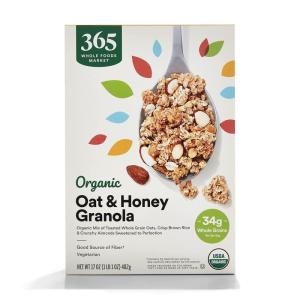 image365 by Whole Foods Market Organic Raisin Granola 17 OunceOat  Honey