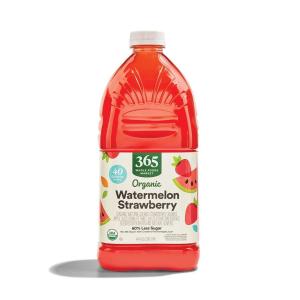 image365 by Whole Foods Market Organic Reduced Sugar Watermelon Strawberry Juice 64 Fl Oz64 Fl Oz Pack of 1