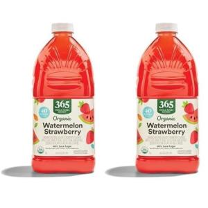 image365 by Whole Foods Market Organic Reduced Sugar Watermelon Strawberry Juice 64 Fl Oz64 Fl Oz Pack of 2