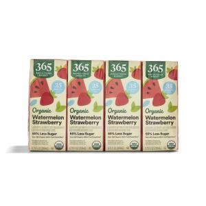 image365 by Whole Foods Market Organic Reduced Sugar Watermelon Strawberry Juice Box 8 Pack 675 Fl Oz675 Fl Oz Pack of 8