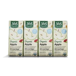 image365 by Whole Foods Market Organic ReducedSugar Apple Juice Boxes 675 Fl Oz Pack of 8675 Fl Oz Pack of 8