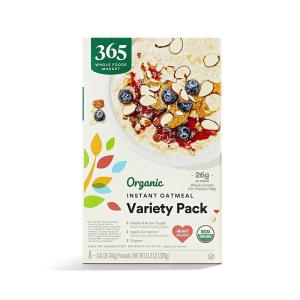 image365 by Whole Foods Market Organic Variety Pack Instant Oatmeal 113 Ounce