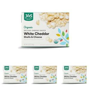 image365 by Whole Foods Market Organic White Cheddar Shells and Cheese Deluxe 12 Ounce12 Ounce Pack of 4