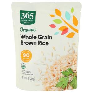 image365 by Whole Foods Market Organic Whole Grain Brown Rice 90Second Microwave in Pouch 88 Ounce88 Ounce Pack of 1