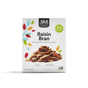 image365 by Whole Foods Market Raisin Bran Cereal Vegan LowFat 15 Ounce15 Ounce Pack of 1