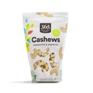 image365 by Whole Foods Market Raw Cashews 16 OunceUnroasted Cashews