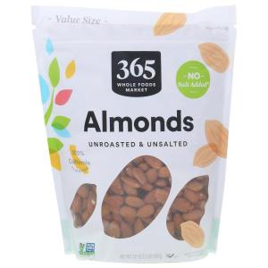 image365 by Whole Foods Market Roasted And Unsalted Almonds 16 OunceUnroasted  Unsalted