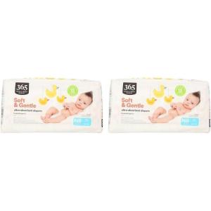image365 by Whole Foods Market Soft ampamp Gentle Newborn Diapers with Wetness Indicator UltraAbsorbent HypoAllergenic UltraAbsorbent 36 Count36 Count Pack of 2