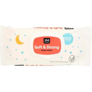 image365 by Whole Foods Market Soft ampamp Strong Disposable Baby Wipes FragranceFree 100 Count100 Count Pack of 1