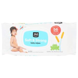 image365 by Whole Foods Market Soft ampamp Strong Disposable Baby Wipes FragranceFree 56 Count56 Count Pack of 1