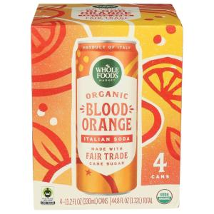 imageWhole Foods Market Organic Tropical Blend Italian Soda 112 Fl Oz Pack of 4Blood Orange