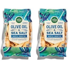 imageWhole Foods Market Original Rustic Crostini with Olive Oil ampamp Sea Salt 6 Ounce6 Ounce Pack of 2