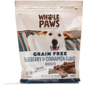 imageWhole Paws GrainFree Dog Biscuit Treats Beef ampamp Sweet Potato Recipe 16 OunceBlueberry