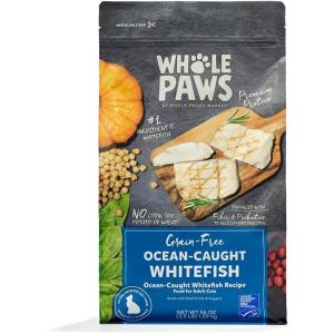 imageWhole Paws GrainFree Dry Adult Cat Food OceanCaught Whitefish Recipe Made with Real Fruits ampamp Vegetables 35 lb