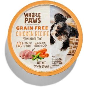 imageWhole Paws Wet Dog Food Chicken Recipe with Peas ampamp Sweet Potatoes in Gravy 35 OunceChicken