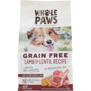 imageWhole Paws Whole Paws Dog Grain Free Lamb with Lentils Recipe 64 OunceLamb With Lentils