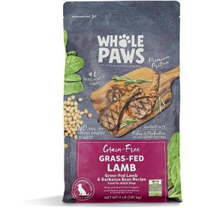 imageWhole Paws by Whole Foods Market GrainFree Adult Dog Food GrassFed Lamb ampamp Garbanzo Bean Recipe 4 PoundLamb  Garbanzo Bean
