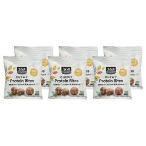 image365 by Whole Foods Market Chewy Protein Bites Vanilla Cashew ampamp Almond Flavor Vegetarian158 Ounce1 Count Pack of 6
