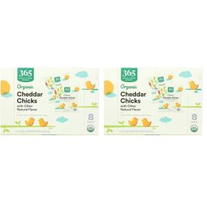 image365 by Whole Foods Market Organic Cheddar Chicks Crackers 8 Pack1 Ounce Pack of 16