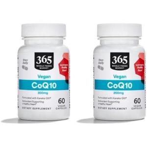 image365 by Whole Foods Market CoQ10 200mg Vegan 60 Count60 Count Pack of 2