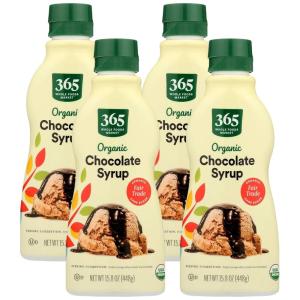 image365 by Whole Foods Market Organic Chocolate Syrup 158 Ounce158 Fl Oz Pack of 4