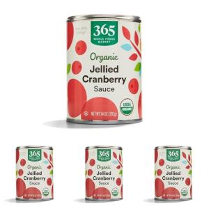 image365 by Whole Foods Market Organic Jellied Cranberry Sauce 14 Ounce14 Ounce Pack of 4